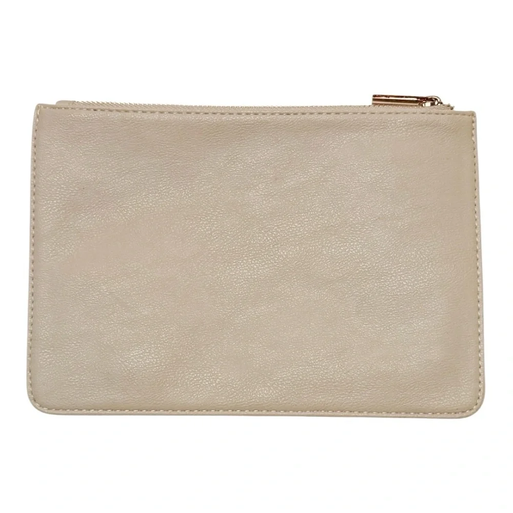 Nordstrom Monogrammed “N” Faux Leather Make-Up Bag Pouch